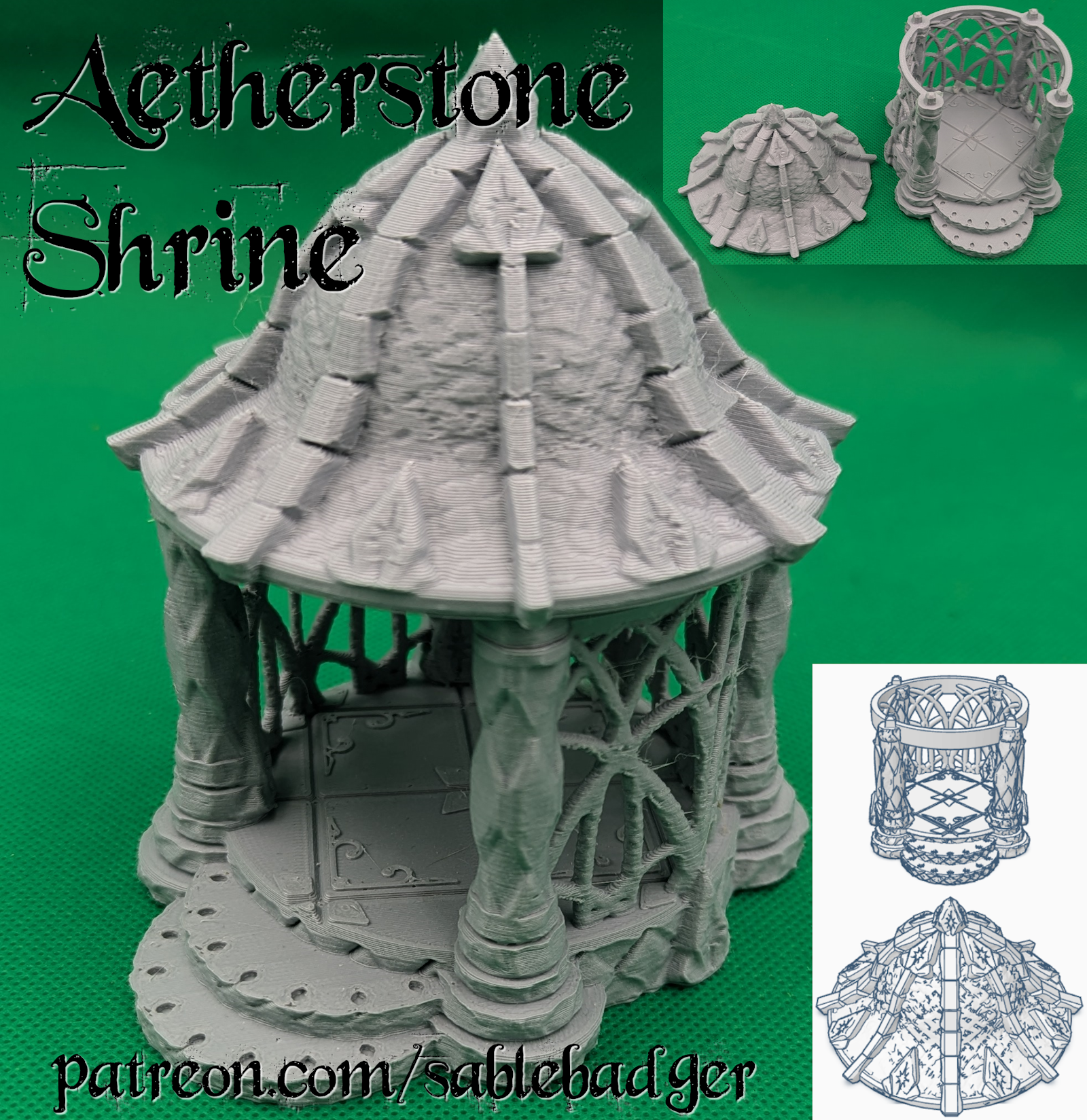 Aetherstone Shrine - High Elf Fantasy Terrain
